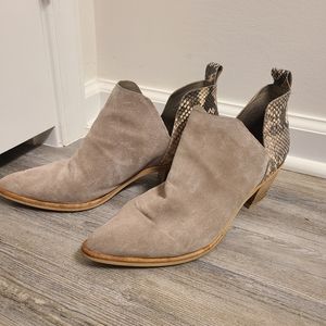 Dolce Vita Snake Skin Bootie/Mule